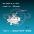 Stainless Steel (304, 316) Sanitary Ball Valve with Manual Handle for Water